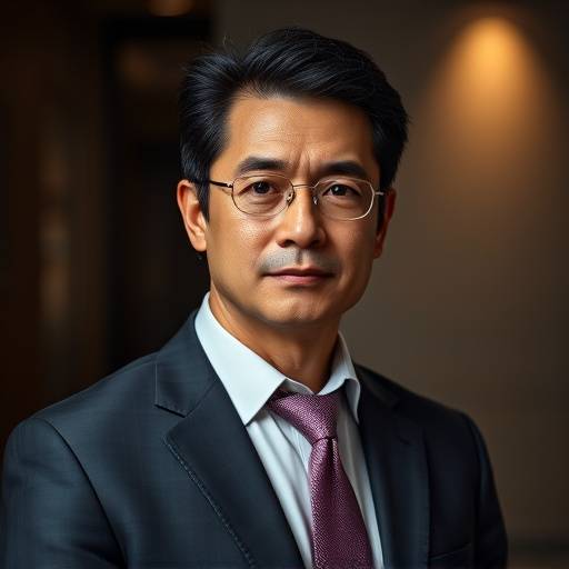 Een formele en elegante headshot van een CEO, met een serieuze blik en een professionele outfit, geschikt voor bedrijfscommunicatie.